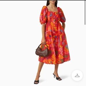 Farm Rio Good Vibes Midi Dress